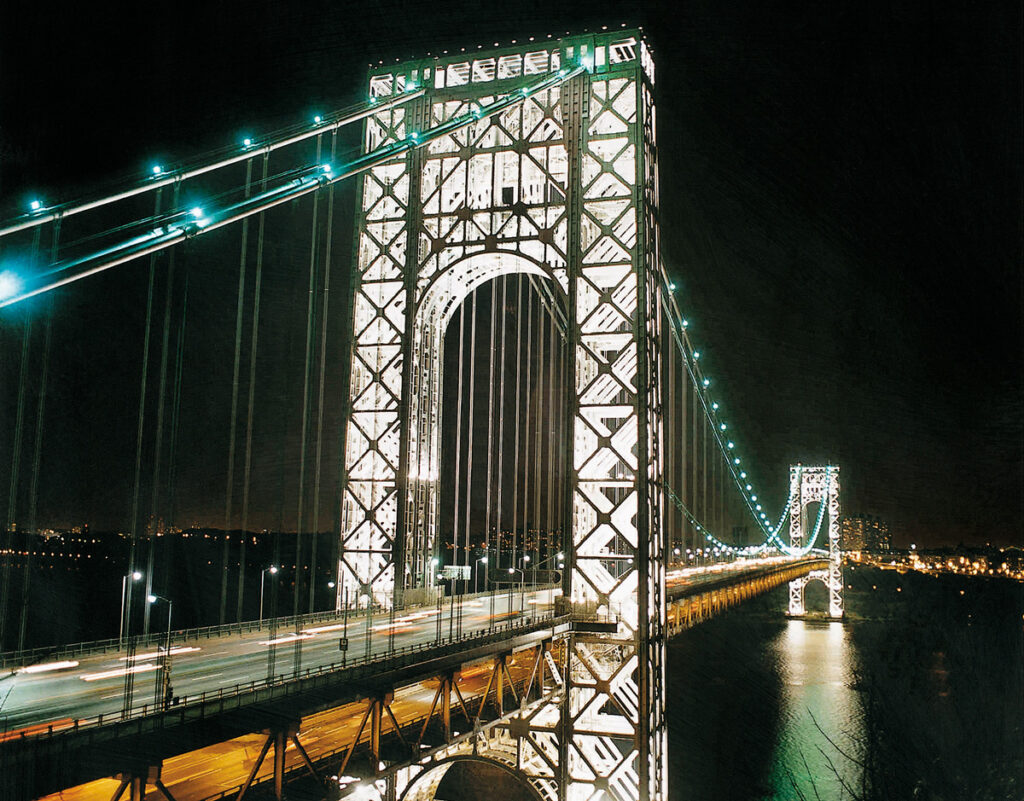 Illuminating the Iconic George Washington Bridge New York Airport PANYNJ George Washington Bridge LED Lighting