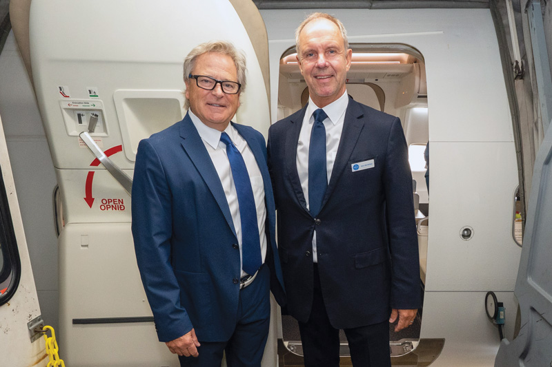 Re-Tracing the Transatlantic New York Airport (L.-R): Craig Carter, CEO, Pan American World Airways and Gary Bartelings, Founder, Bartelings. (Beverly Holder)