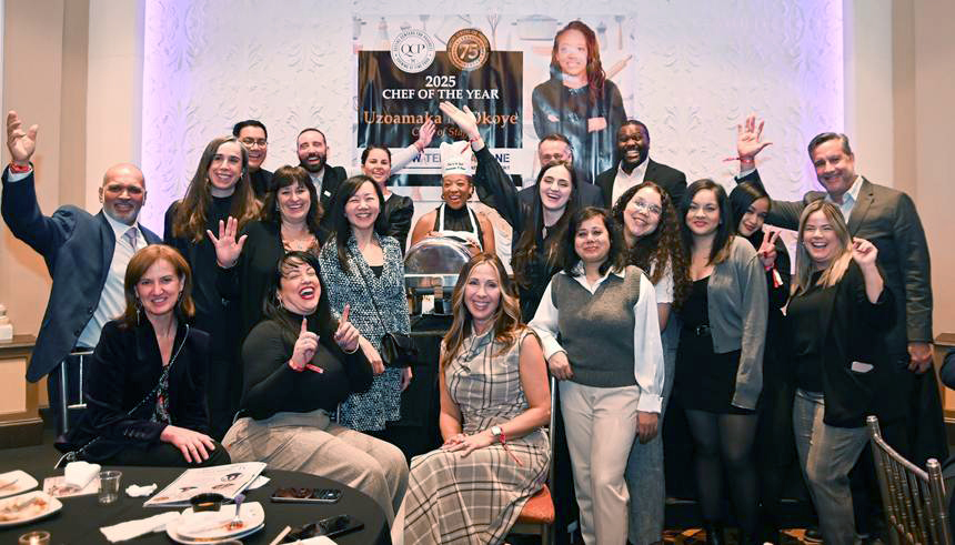 QCP Marks 30 Years of “Evening of Fine Food” New York Airport Uzoamaka Okoye, Chief of Staff at New Terminal One, proudly celebrated alongside NTO coworkers at last year's "Evening of Fine Food" awards ceremony.