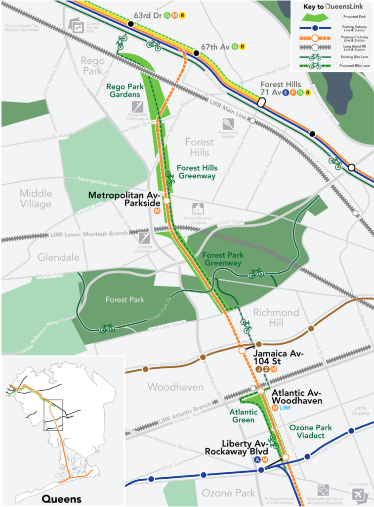 QueensLink or QueensWay? New York Airport QueensLink Map