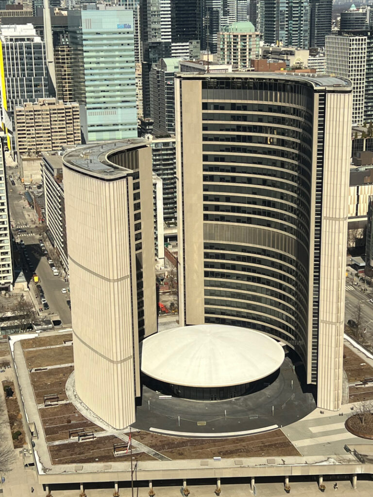 Toronto City Hall is the seat of the municipal government of Toronto.