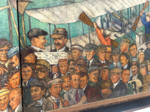 The Aline Rhonie Mural at the Cradle of Aviation Museum