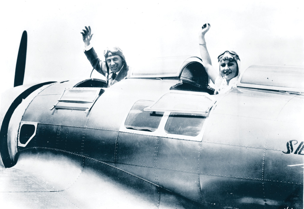 Alexander de Seversky and The Renaissance of American Airpower New York Airport Seversky Mr. Mrs. de Seversky in SEV 3 cockpit 1933 9.7.19 Metropolitan Airport News