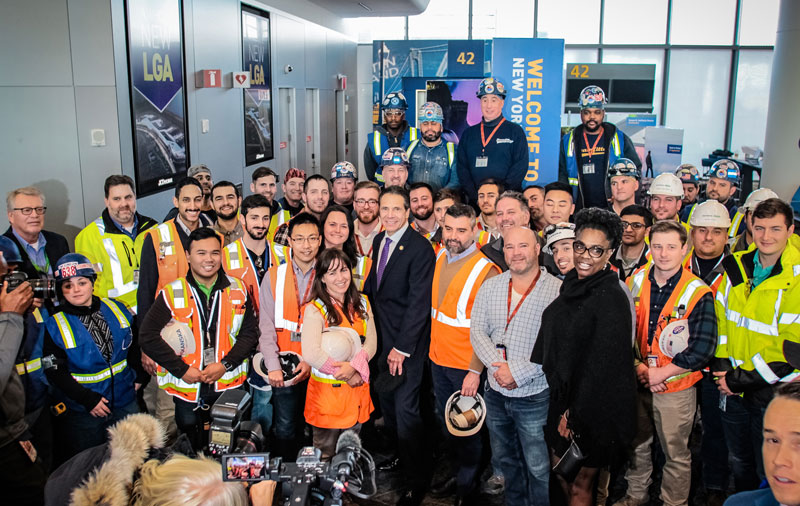 Skanska USA Celebrates Opening of First New Gates in LaGuardia Airport Redevelopment New York Airport Skanska USA LaGuardia Airport