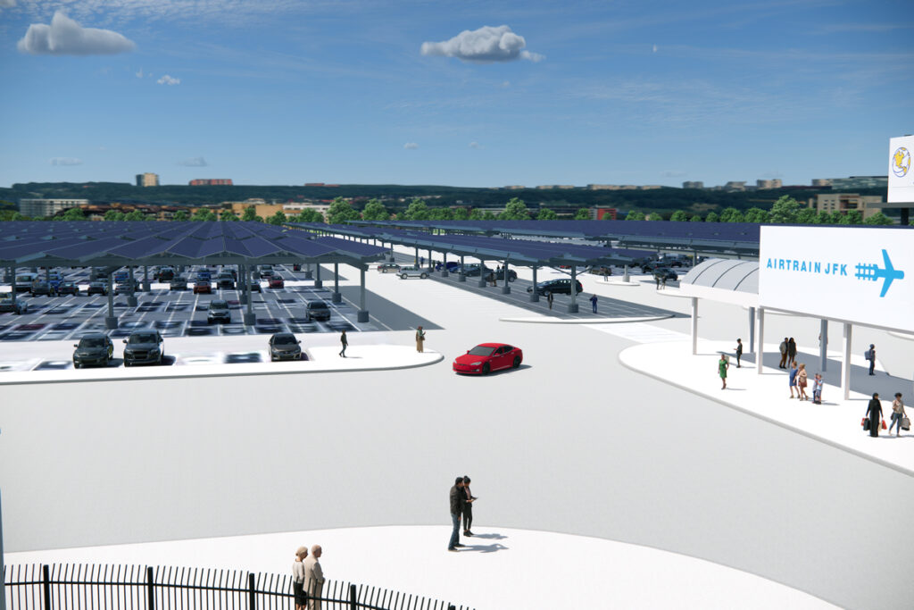 Gov. Hochul Announce Groundbreaking for New York State's Largest Solar Carport and Battery Storage System at JFK Airport New York Airport Solar Carport and Battery Storage System at JFK Airport Metropolitan Airport News