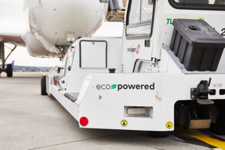 Swissport Sets Target for Minimum Share of 50% of Electric Vehicles In Its Global Fleet By 2025 Swissport ecopowered aircraft tug