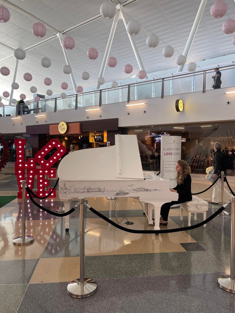Local Pianists deliver Valentine's Day Performances at JFK’s T4 New York Airport T4 Steinway 1605588164161140478 n Metropolitan Airport News