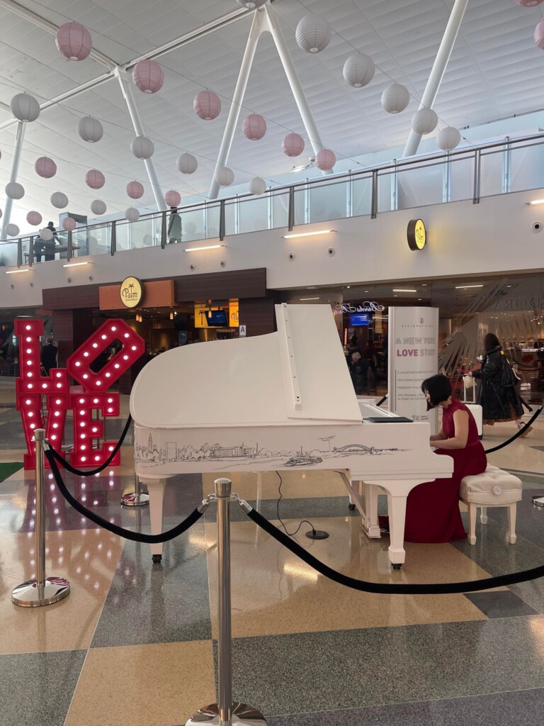 Local Pianists deliver Valentine's Day Performances at JFK’s T4 New York Airport T4 Steinway 1624805206518432350 n Metropolitan Airport News