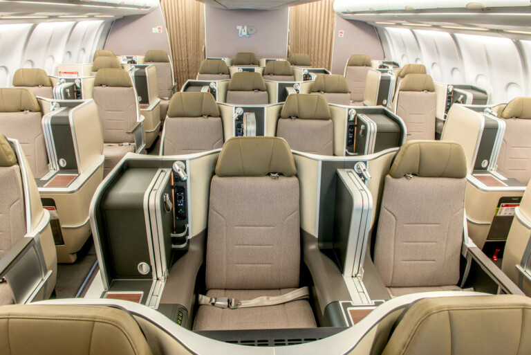 TAP Portugal’s First Retrofitted A330 Now Flying US-Lisbon Routes TAPexecutiveclasscabin Metropolitan Airport News