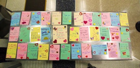 TSA officers at Newark Airport crafted get well cards for COVID-19 patients in isolation at a local New Jersey hospital