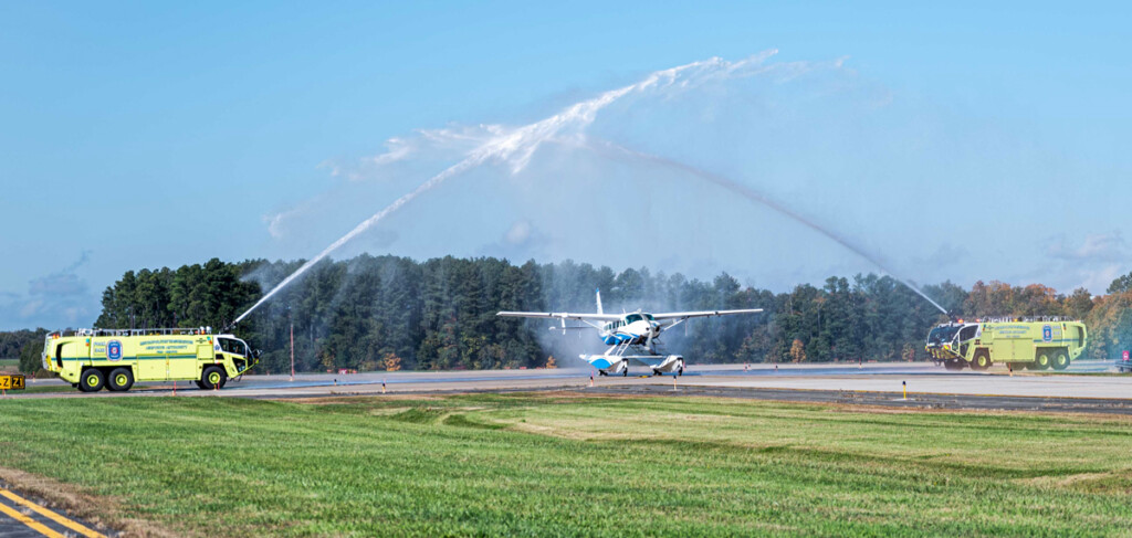 TailwindArrivalIADWaterCannons Metropolitan Airport News