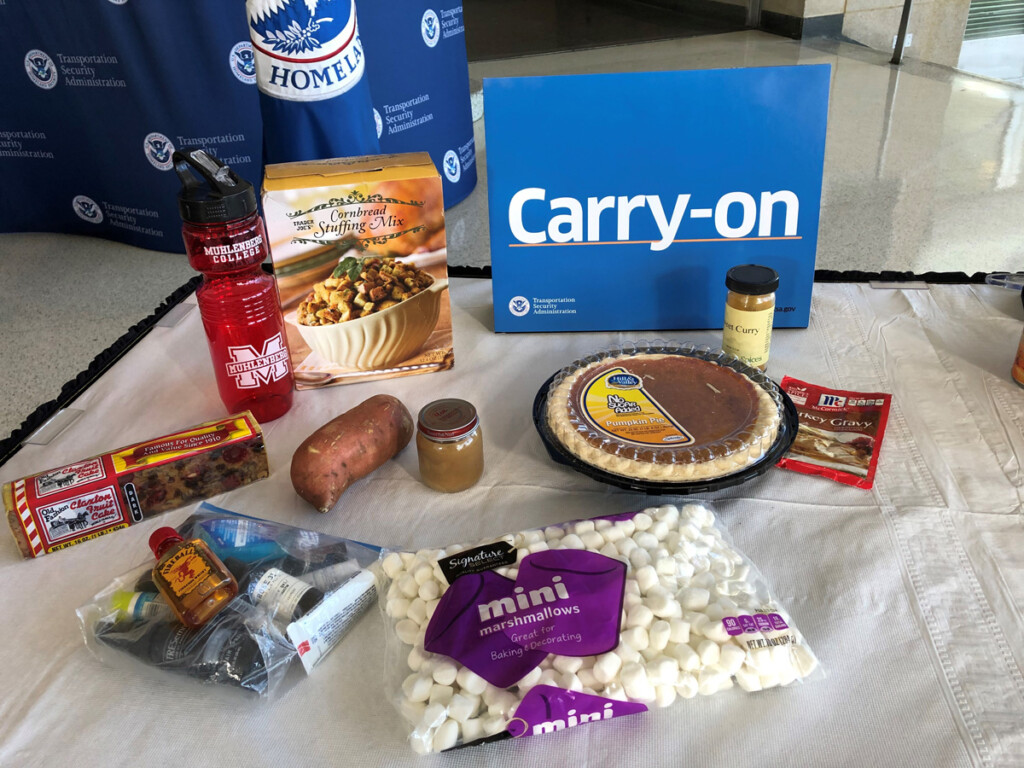 Thanksgiving TSA Carry on foods