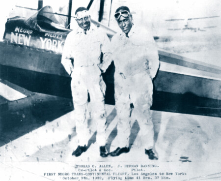 James H. Banning and The Flying Hoboes Transcontinental Flight (L.-R.) Thomas Allen( & JamesBanning Photo Courtesy of the Oklahoma Historical Society