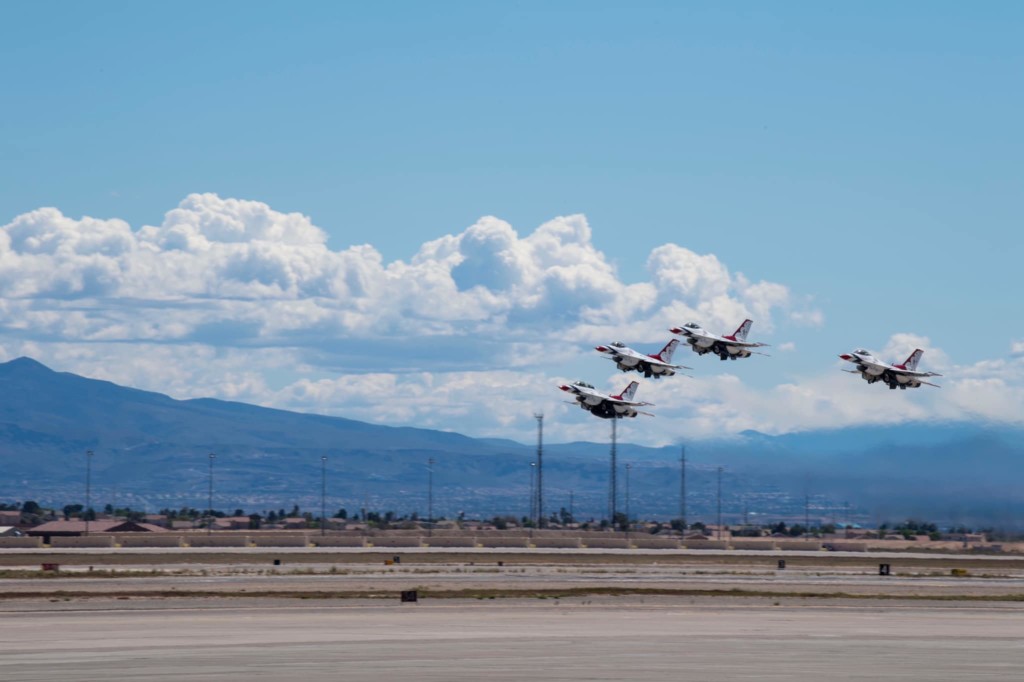 Thunderbirds COVID 19 LasVegasGoesBlue 1 Metropolitan Airport News
