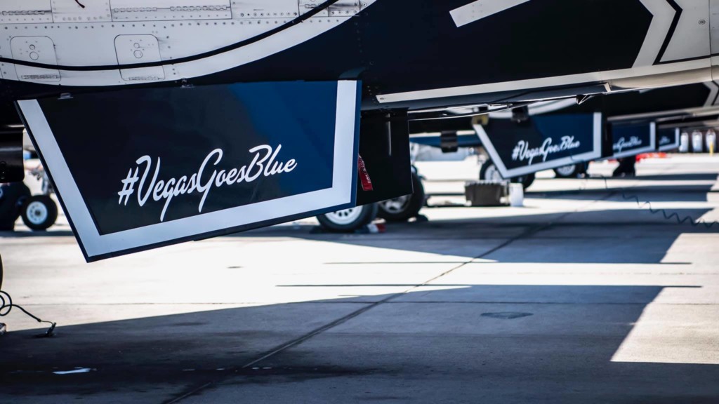 Thunderbirds COVID 19 LasVegasGoesBlue 2 Metropolitan Airport News