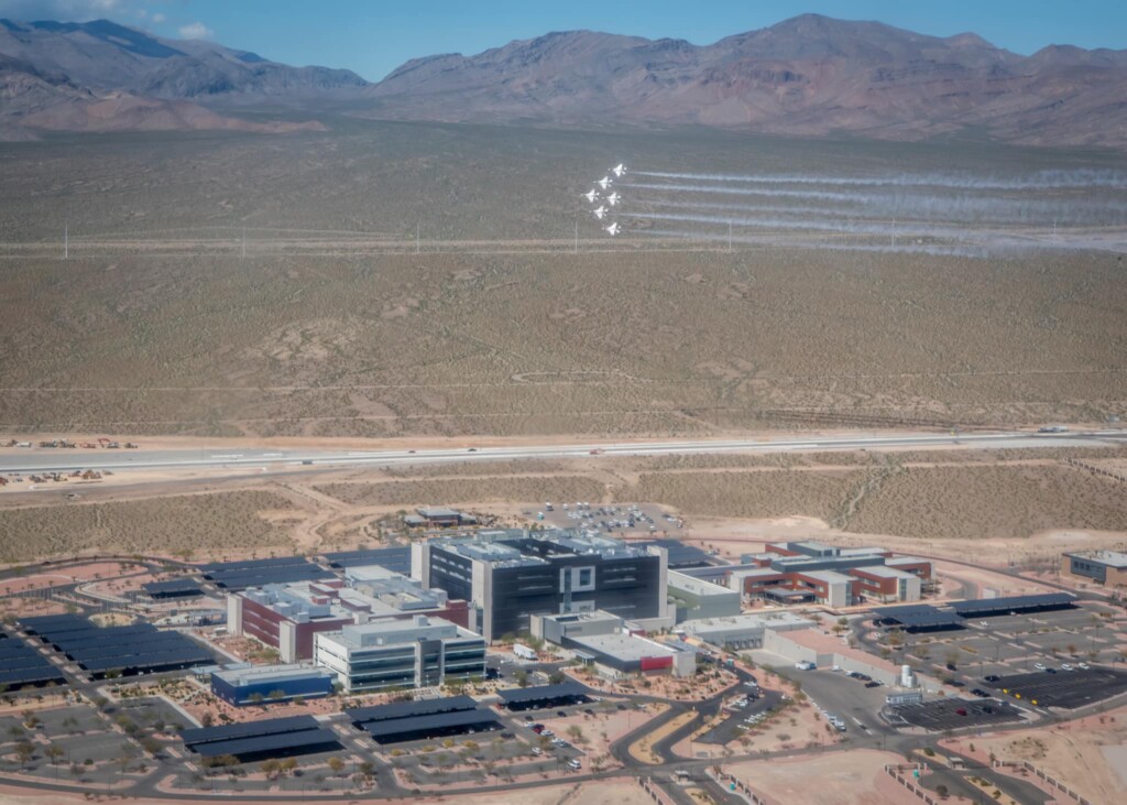 Thunderbirds COVID 19 LasVegasGoesBlue 3 Metropolitan Airport News