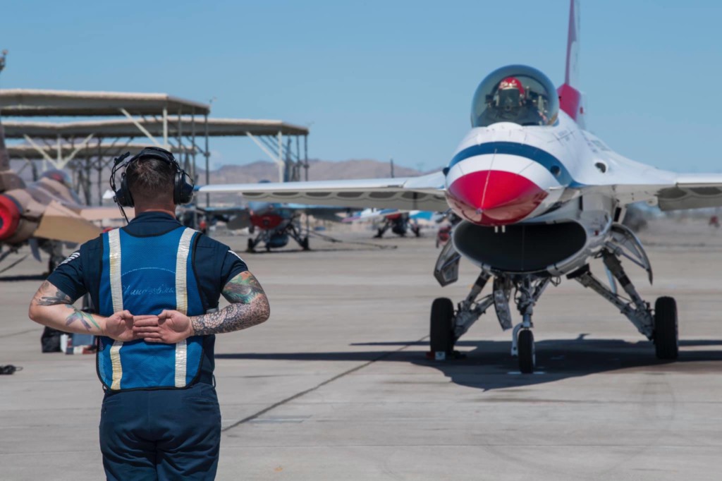 Thunderbirds COVID 19 LasVegasGoesBlue 4 Metropolitan Airport News