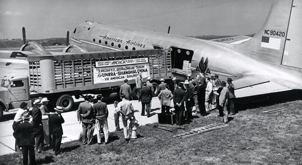 Marking One Century of American Airlines Cargo Innovation Transportation of life-saving medicine and supplies.