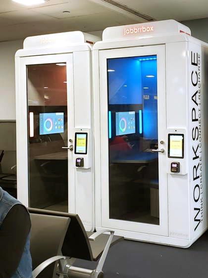 Two Jabbrrbox units at JFK Airports T4 Metropolitan Airport News
