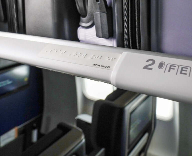 United Becomes First U.S. Airline to Add Braille to Aircraft Cabin Interiors First Braille-equipped aircraft now flying and the airline expects to outfit entire mainline fleet by 2026