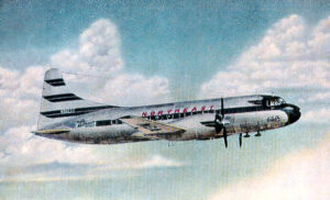 Vintage Postcard of a Northeast Airlines Convair New York Airport Vintage Postcard of a Northeast Airlines Convair