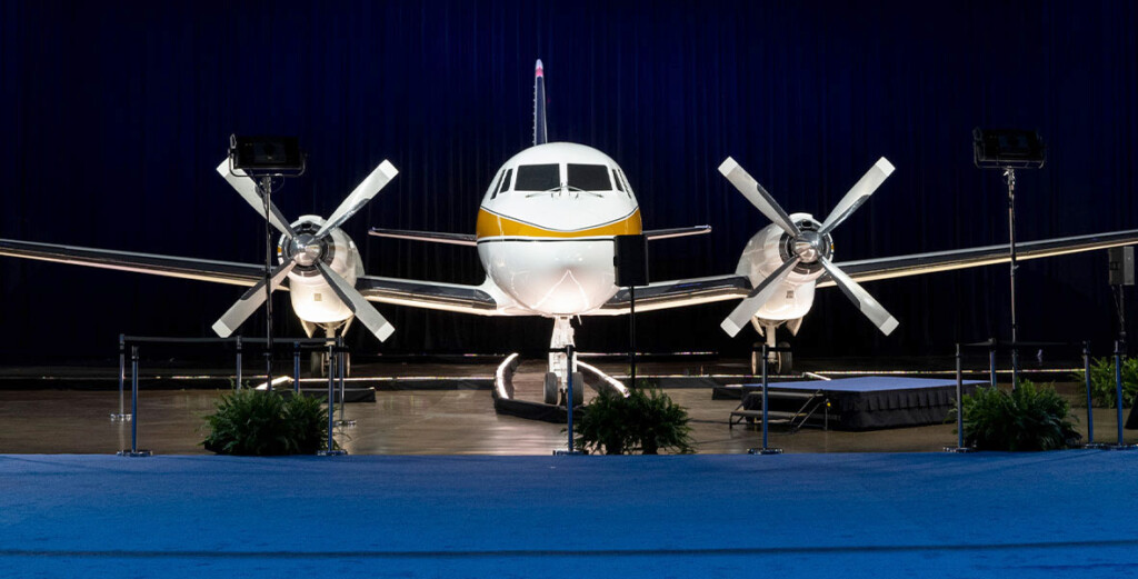 Walt Disney's Grumman Gulfstream I Airplane Returns to Palm Springs Straight from D23 Expo 2022 New York Airport Walts Plane 00 Metropolitan Airport News