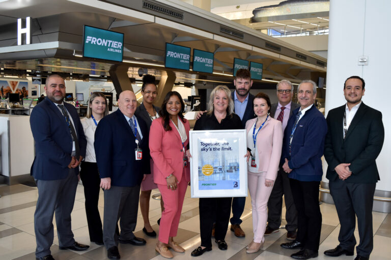 LaGuardia Gateway Partners Welcomes Frontier Airlines to LGA Terminal B LaGuardia Gateway Partners, the manager and developer of LaGuardia’s Terminal B, this week welcomed the newest airline to operate from Terminal B – Frontier Airlines.