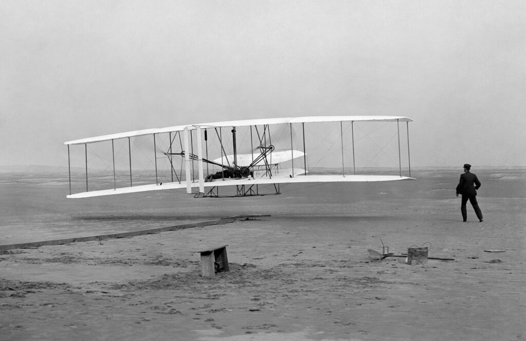 The First Flight: Kitty Hawk, December 17, 1903 Wright Brothers First Flight