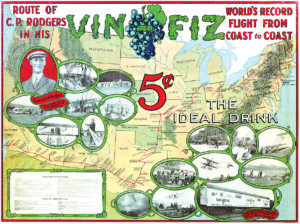 Wright Vin Fiz Poster Metropolitan Airport News
