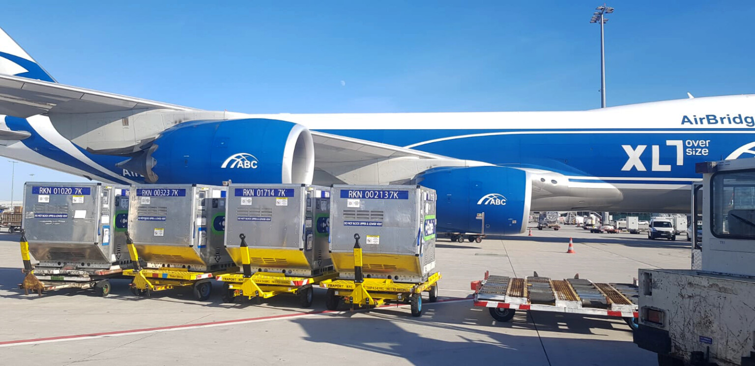AirBridgeCargo Airlines Delivers 41RKN CSafe Containers as Part of its Prer for Covid-19 Vaccine Transportation