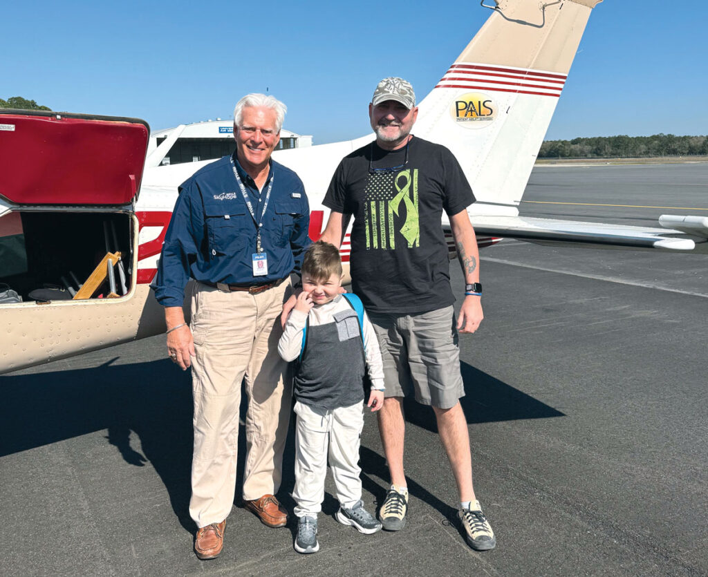 Behind the Scenes of a Compassion Flight New York Airport A young patient, prior to his PALS SkyHope flight to medical care.