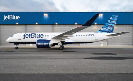 JetBlue Marks First Regular Supply of Sustainable Aviation Fuel (SAF) for Commercial Air Travel in New York JetBlue A220