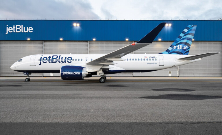 JetBlue Marks First Regular Supply of Sustainable Aviation Fuel (SAF) for Commercial Air Travel in New York JetBlue A220