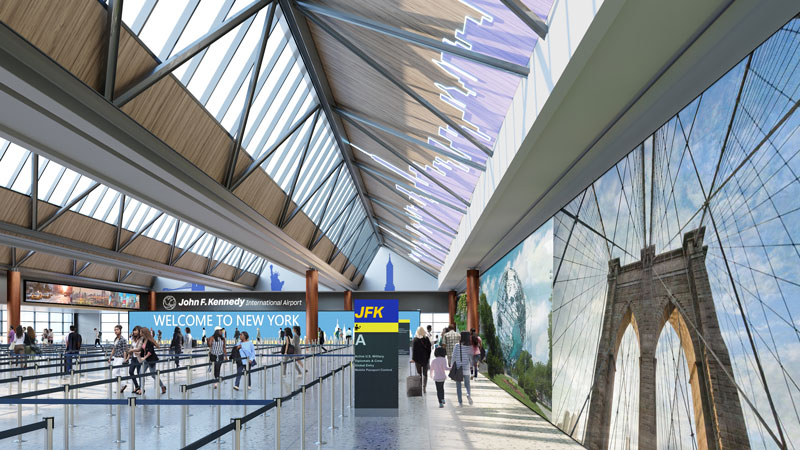 Transforming a Global Gateway New York Airport renderings of jfk airports new terminal one 51744189728 o Metropolitan Airport News