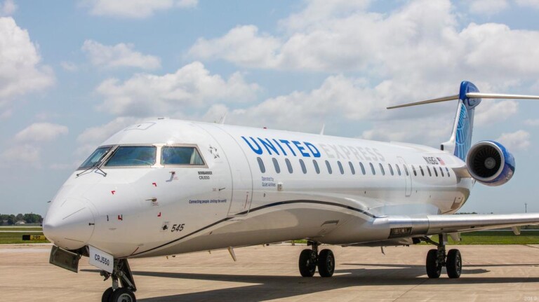 First of Its Kind Jet to Shuttle Travelers Between the Beltway and the Big Apple United Airlines CRJ550 New York to DC